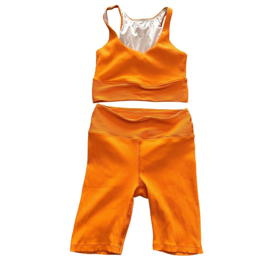YEAR OF OURS Ribbed Athletic Set‎ Orange Medium